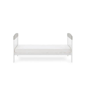 OBaby Grace Inspire Mini & Me Elephants Cot Bed - Grey With Under Bed Drawer  Obaby   