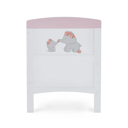 OBaby Grace Inspire “Mini Me Elephants” Cot Bed – Pink Obaby