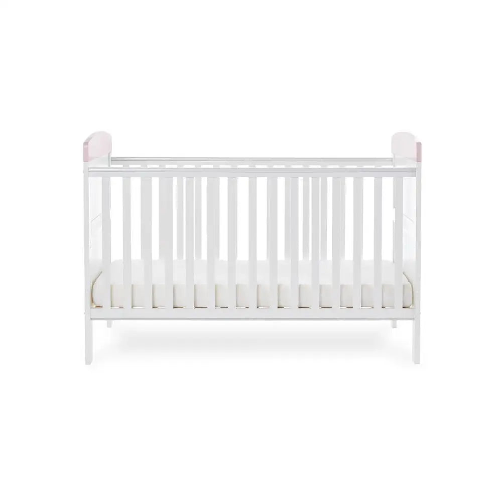 OBaby Grace Inspire “Mini Me Elephants” Cot Bed – Pink Obaby