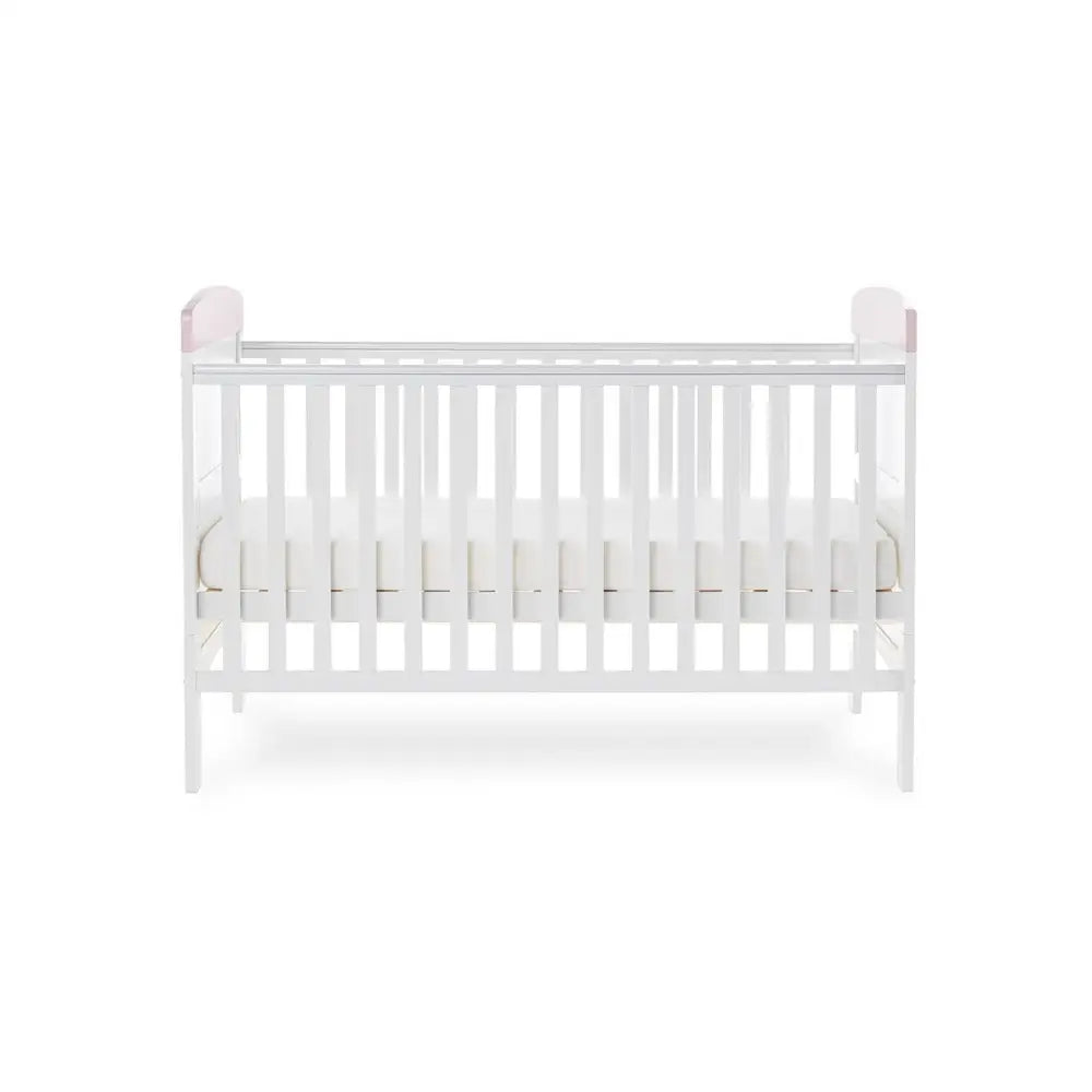 OBaby Grace Inspire “Mini Me Elephants” Cot Bed – Pink Obaby