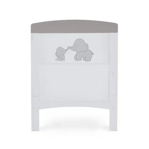 Obaby OBaby Grace Inspire Mini & Me Elephants Cot Bed with Mattress - Grey