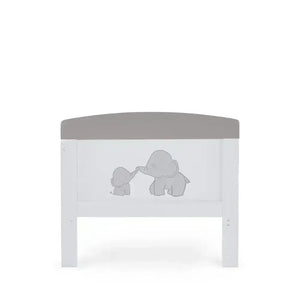 Obaby OBaby Grace Inspire Mini & Me Elephants Cot Bed with Mattress - Grey
