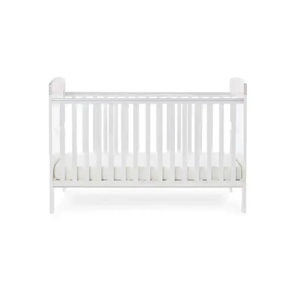 Obaby OBaby Grace Inspire “Mini Me Elephants” Cot Bed with Mattress– Pink