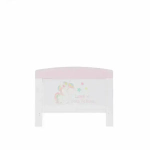 Obaby OBaby Grace Inspire Unicorn Cot Bed & Fibre Mattress – Pink