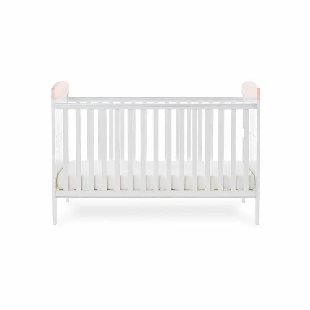 OBaby Grace Inspire Water coloured Rabbit Themed Cot Bed  Obaby   