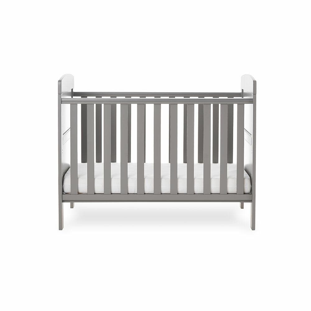 OBaby Grace Taupe Grey Mini Cot Bed  Obaby   