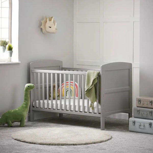 OBaby Grace Warm Grey Cot Bed Obaby