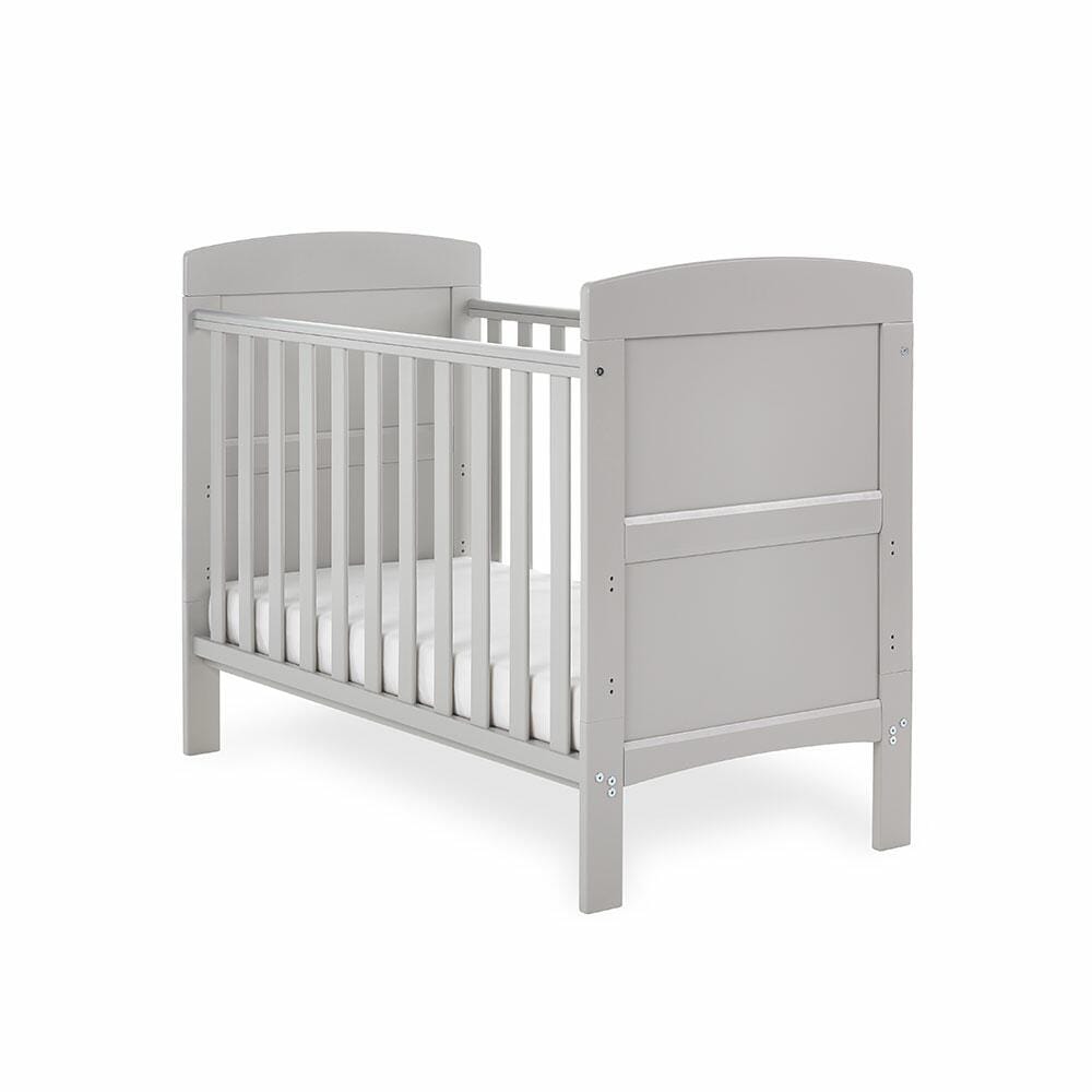 OBaby Grace Warm Grey Mini Cot Bed 2 Piece Room Set  Obaby   