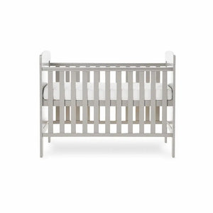 OBaby Grace Warm Grey Mini Cot Bed  Obaby   