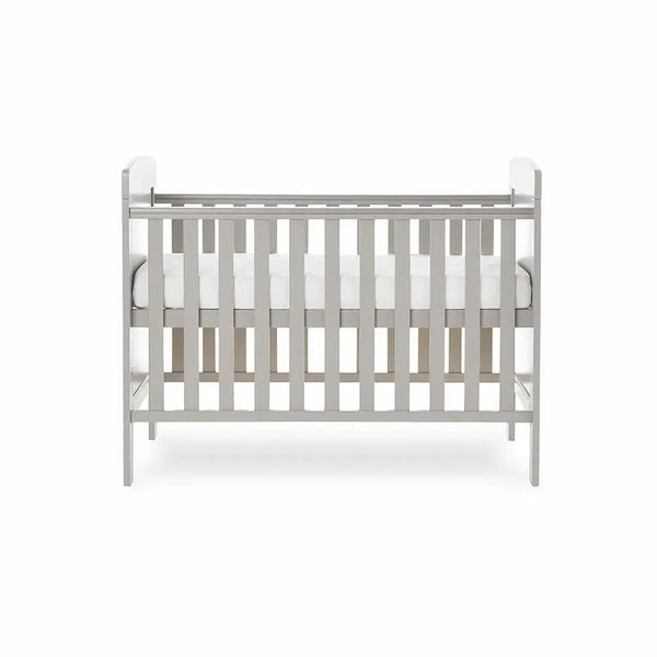 OBaby Grace Warm Grey Mini Cot Bed  Obaby   