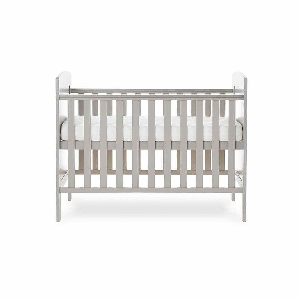 OBaby Grace Warm Grey Mini Cot Bed  Obaby   