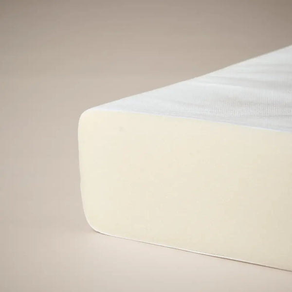 OBaby Grace White Cot Bed & Foam Mattress Bundle Obaby