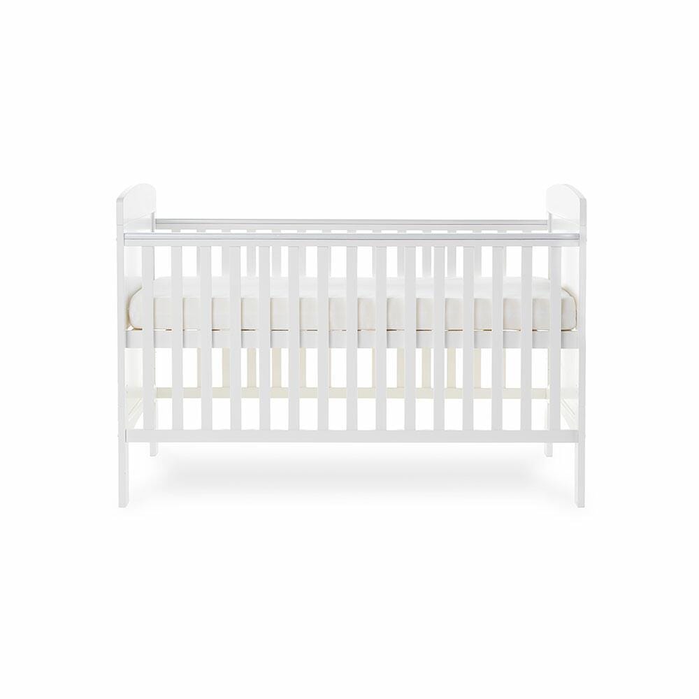 OBaby Grace White Cot Bed  Obaby   