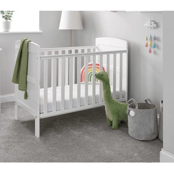 OBaby Grace White Mini Cot Bed 2 Piece Room Set  Obaby   