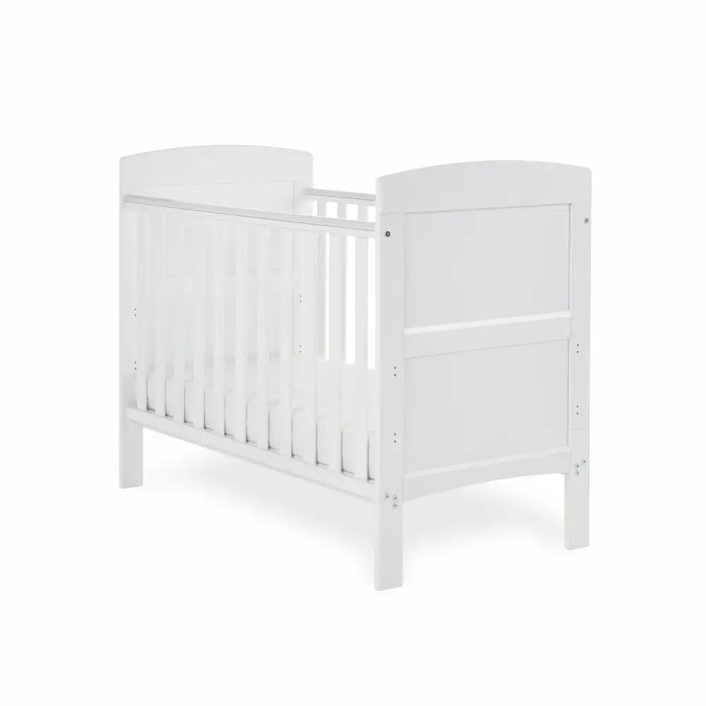 OBaby Grace White Mini Cot Bed 3 Piece Room Set  Obaby   