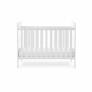 OBaby Grace White Mini Cot Bed Obaby