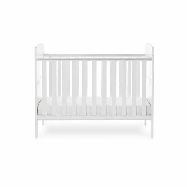OBaby Grace White Mini Cot Bed Obaby