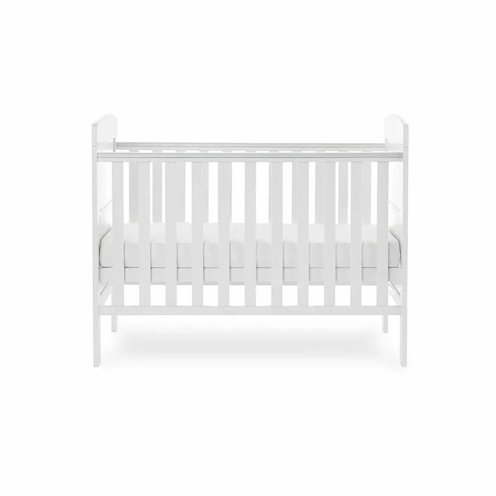 OBaby Grace White Mini Cot Bed Obaby