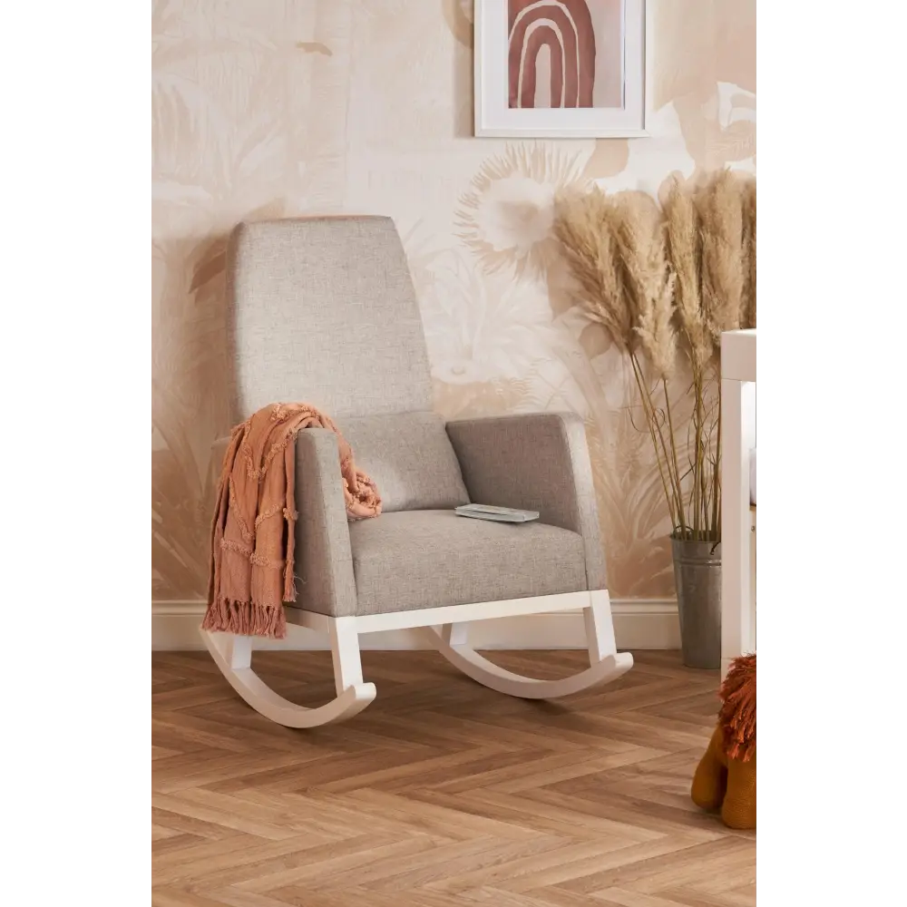 OBaby High Back Rocking Chair in Stone- Nursing Chair  Obaby   