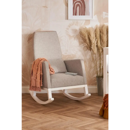 OBaby High Back Rocking Chair in Stone- Nursing Chair  Obaby   
