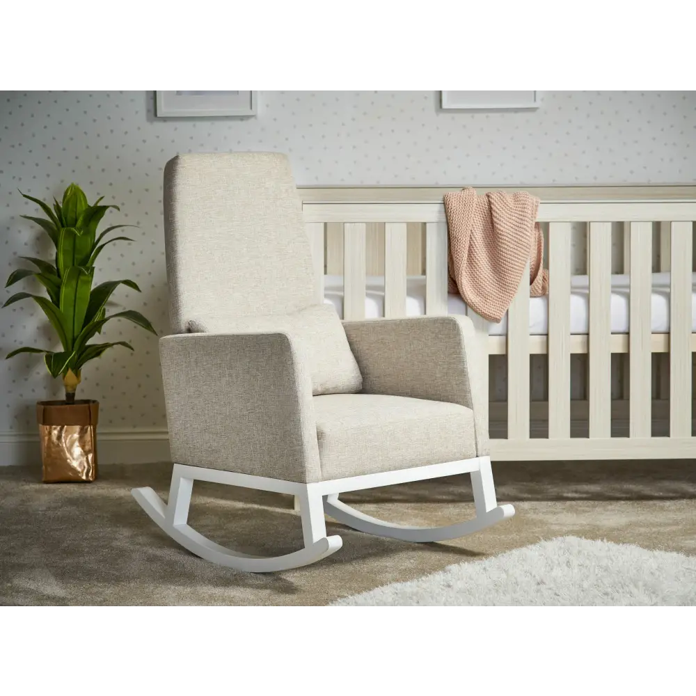 OBaby High Back rocking Nursery Chair in Oatmeal  Obaby   