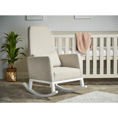 OBaby High Back rocking Nursery Chair in Oatmeal  Obaby   