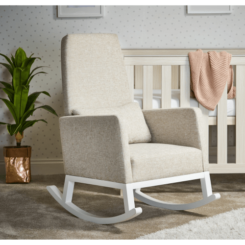 OBaby High Back rocking Nursery Chair in Oatmeal  Obaby   