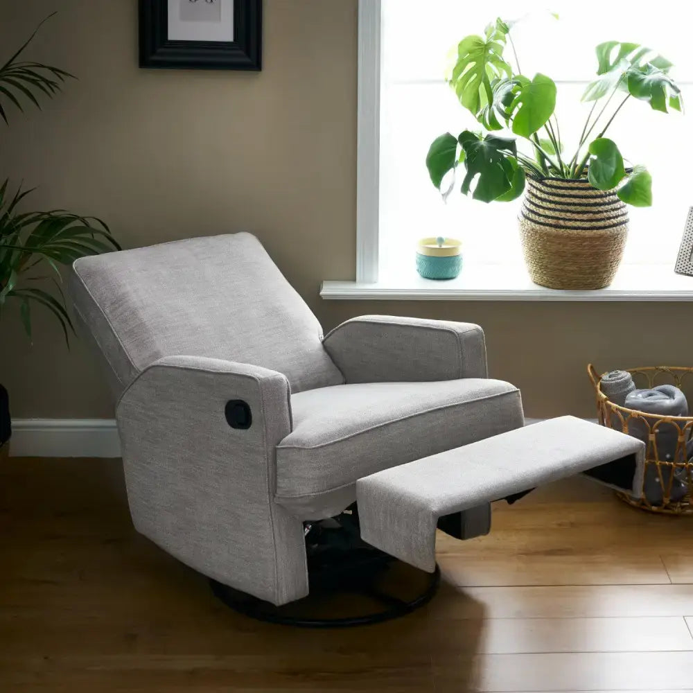 Obaby Madison 360 Swivel Glider Reclining Nursery Chair - Pebble Obaby
