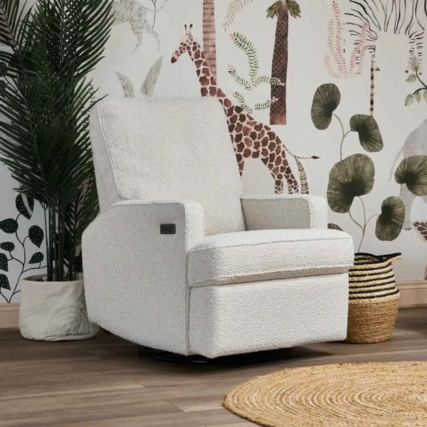Obaby Madison Electric Swivel Glider Recliner Chair - Bouclé Obaby