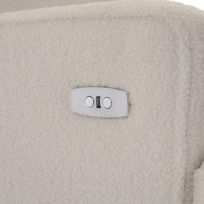 Obaby Madison Electric Swivel Glider Recliner Chair Teddy Truffle Obaby