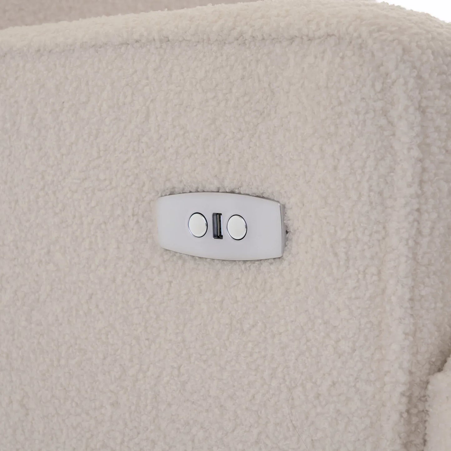 Obaby Madison Electric Swivel Glider Recliner Chair Teddy Truffle Obaby