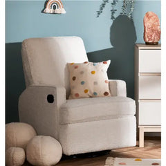 Obaby Madison Swivel Glider Recliner Chair Boucle Style  Obaby   
