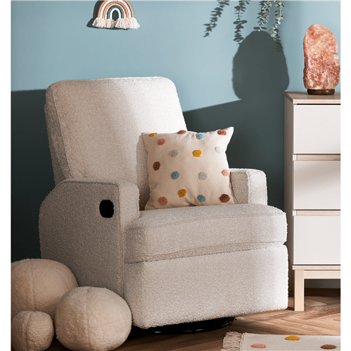 Obaby Madison Swivel Glider Recliner Chair Boucle Style  Obaby   