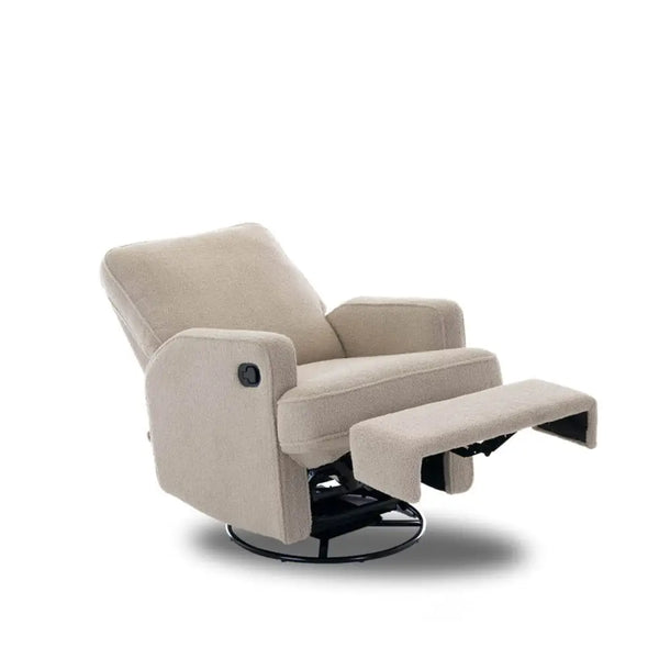 Obaby Madison Swivel Glider Recliner Chair Teddy Truffle Obaby