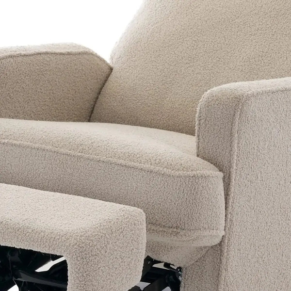 Obaby Madison Swivel Glider Recliner Chair Teddy Truffle Obaby