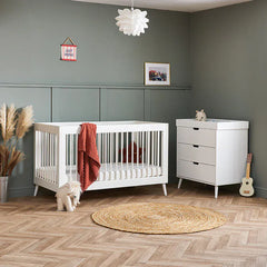 Obaby Maya 2 Piece Nursery Furniture Set – Nordic White