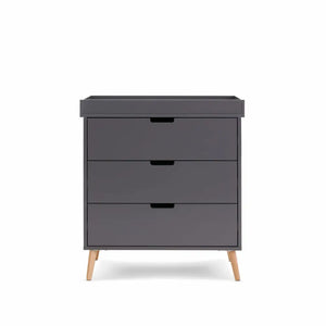 Obaby Maya 2 Piece Nursery Furniture Set – Slate & Natural Wood Obaby