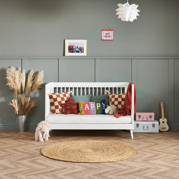 Obaby Maya 2 Piece Nursery Furniture Set – White & Natural Wood Obaby