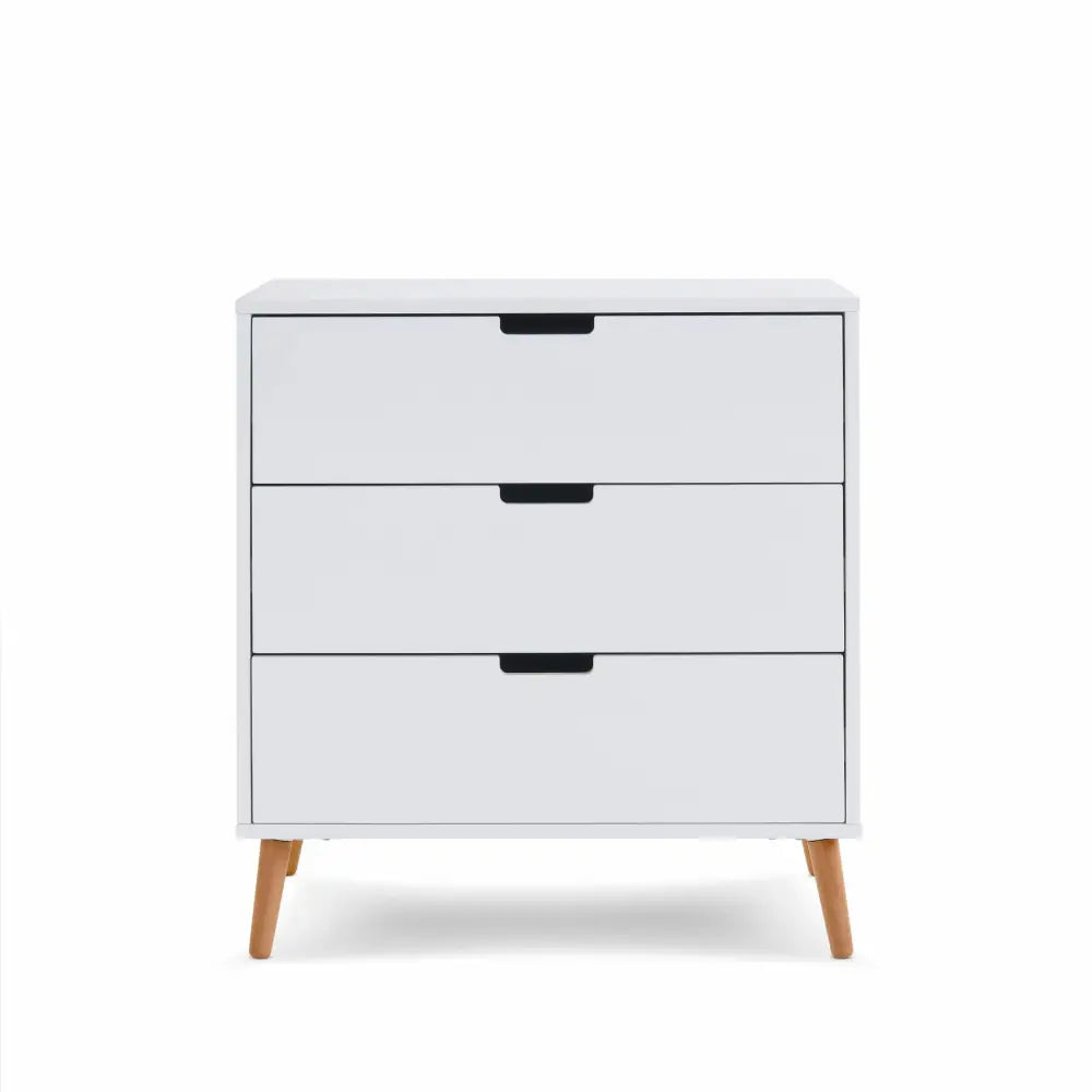 Obaby Maya 2 Piece Nursery Furniture Set – White & Natural Wood Obaby