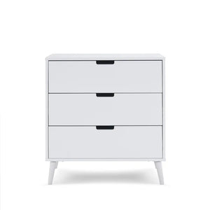 Obaby Maya 3 Piece Nursery Furniture Set – Nordic White Obaby