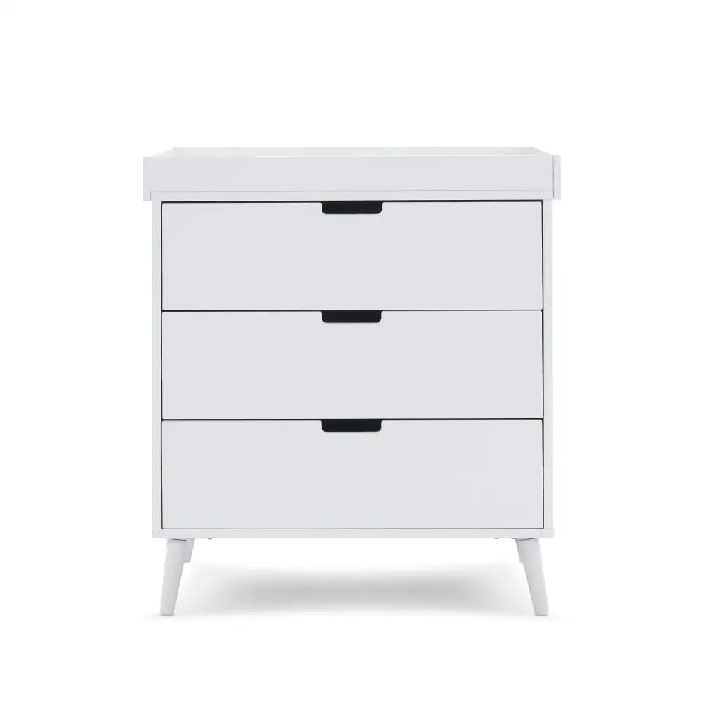 Obaby Maya 3 Piece Nursery Furniture Set – White & Acrylic Obaby