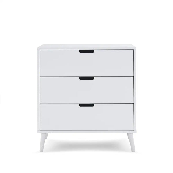Obaby Maya 3 Piece Nursery Furniture Set – White & Acrylic Obaby