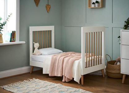Obaby Maya 3 Piece Nursery Furniture Set – White & Natural Wood Obaby