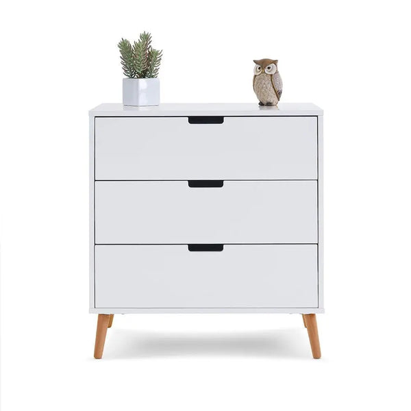 Obaby Maya 3 Piece Nursery Furniture Set – White & Natural Wood Obaby