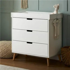Obaby Maya Changing Unit - White with Natural Obaby