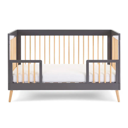 Obaby Maya Cot Bed – Slate Grey & Natural Wood Obaby