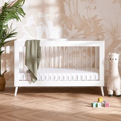 Obaby Maya Cot Bed – White & Acrylic Obaby
