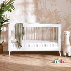 Obaby Maya Cot Bed – White & Acrylic