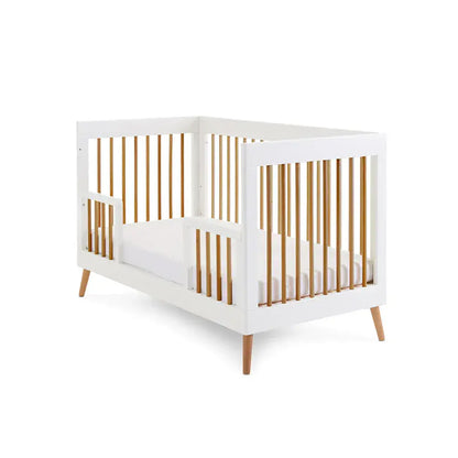 Obaby Maya Cot Bed – White & Natural Wood Obaby