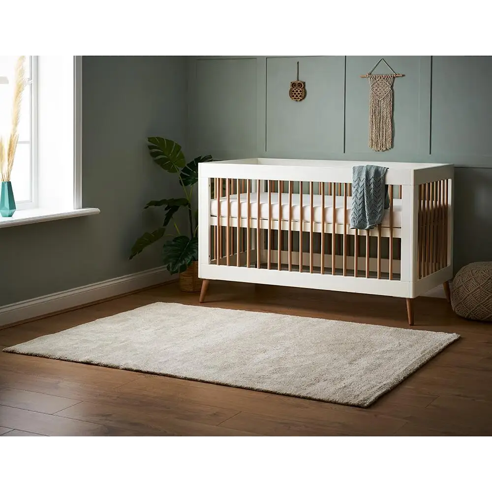 Obaby Maya Cot Bed – White & Natural Wood Obaby